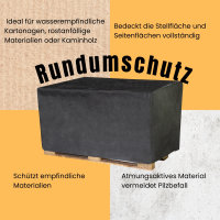 Palettenhusse für Industriepaletten und Gitterboxen, Abdeckplane, 130 x 110 x 130cm