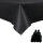 Sensalux Tischdecke, abwaschbar, Vorteilspack, 10 Stück, 1,18m x 2,5m, Schwarz