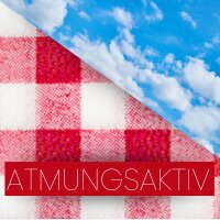 Sensalux Tischdeckenrollen 1,18m x 25m, Karomuster, Weiß-Rot