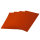 4x Tischset 90° Ecken orange-meliert 30x45cm