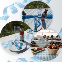 Sensalux Oktoberfest Tischwäsche, bayrische Raute, alles fürs Fest, Ozapft is!
