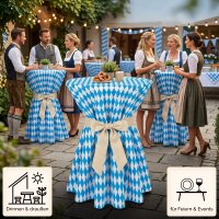 Sensalux Oktoberfest Tischwäsche, bayrische Raute, Tischläufer 0,15m x 25m