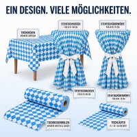 Sensalux Oktoberfest Tischwäsche, bayrische Raute, Tischläufer 0,15m x 25m