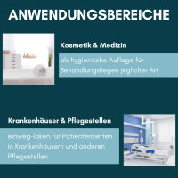 AMF Life Einweg-Laken, wasserabweisend, 150 x 230cm, 100g/m², Weiß, Menge wählbar