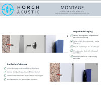 Horch Akustik Wandabsorber, individuell anpassbares Akustikelement, besonders starke Absorptionsfähigkeit