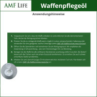 AMF Life Waffenpflegetücher in W18-Öl getränkt, 40 Stk.