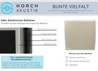 Horch Akustik Leinwand für Beamer, Leinwand-Paneel mit Magnetaufhängung und Alurahmen