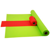 Sensalux Kombi-Set 1 Tischdeckenrolle 1m x 25m apfelgrün + Tischläufer 30cm rot