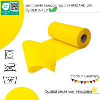 Sensalux Kombi-Set 1 Tischdeckenrolle 1m x 25m bordeaux + Tischläufer 30cm gelb
