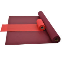 Sensalux Kombi-Set 1 Tischdeckenrolle 1m x 25m bordeaux + Tischläufer 30cm rot