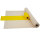Sensalux Kombi-Set 1 Tischdeckenrolle 1m x 25m creme + Tischläufer 30cm gelb
