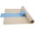 Sensalux Kombi-Set 1 Tischdeckenrolle 1m x 25m creme + Tischläufer 30cm hellblau