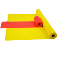 Sensalux Kombi-Set 1 Tischdeckenrolle 1m x 25m gelb + Tischläufer 30cm rot