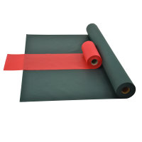 Sensalux Kombi-Set 1 Tischdeckenrolle 1m x 25m grün + Tischläufer 30cm rot