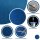 Sensalux Tischläufer 50cm x 25m Ozeanblau