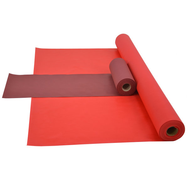 Sensalux Kombi-Set 1 Tischdeckenrolle 1m x 25m rot + Tischläufer 30cm bordeaux