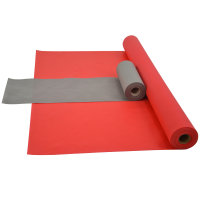 Sensalux Kombi-Set 1 Tischdeckenrolle 1m x 25m rot + Tischläufer 30cm grau