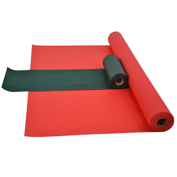 Sensalux Kombi-Set 1 Tischdeckenrolle 1m x 25m rot + Tischläufer 30cm grün