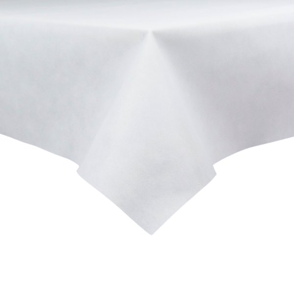 Sensalux abwaschbare Tischdecke, 1m x 1m, Weiß