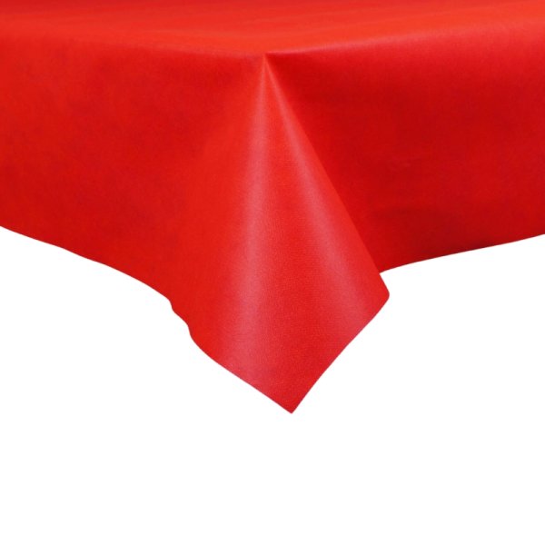 Sensalux abwaschbare Tischdecke, 1m x 1m, Rot