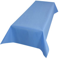 Sensalux abwaschbare Tischdecke, 1,18m x 2,5m, Hellblau