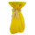 Sensalux Stehtischhusse 60cm Ø gelb, Schleifenband beige