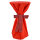 Sensalux Stehtischhusse 70-80cm Ø rot Schleifenband bordeaux