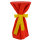 Sensalux Stehtischhusse 70-80cm Ø rot Schleifenband gelb