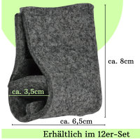 Sensalux Bodenschoner für Festzeltgarnitur, 12 Stk, Farbe wählbar, Klettverschluss