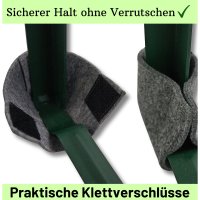 Sensalux Bodenschoner für Festzeltgarnitur, 12 Stk, Farbe wählbar, Klettverschluss