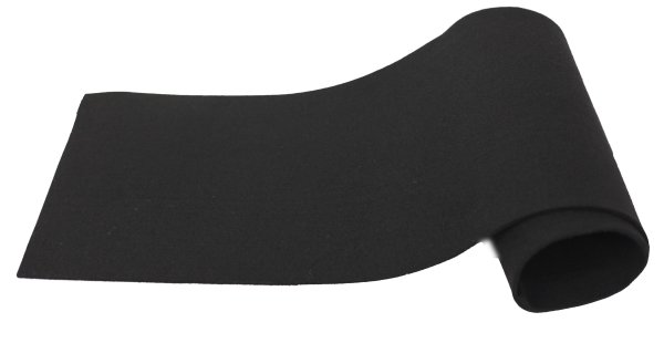 Filz-Tischläufer, 30cm x2,50m schwarz