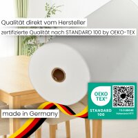 Sensalux Tischdeckenrolle, wasserabweisend, 80g/m², bis zu 45% Recyclat, 1,19m x 25m, Weiß