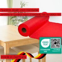 Sensalux Tischdeckenrolle, wasserabweisend, 80g/m², bis zu 45% Recyclat, 1,19m x 25m, Rot