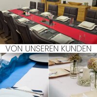 Sensalux Tischdeckenrolle, wasserabweisend, 80g/m², bis zu 45% Recyclat, 1,49m x 25m, Weiß