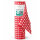 Sensalux Tischdeckenrolle, wasserabweisend, 80g/m², bis zu 45% Recyclat, 1,49m x 25m, Karomuster (Weiß-Rot)