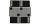 Filz-Kult, Tischläufer 1m x 40cm hellgrau, 4x Bestecktasche hellgrau, 4x Glasuntersetzer schwarz, 4x Tischset schwarz