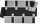 Filz-Kult, Tischläufer 2m x 40cm schwarz, 10x Bestecktasche schwarz, 10x Glasuntersetzer hellgrau, 10x Tischset hellgrau