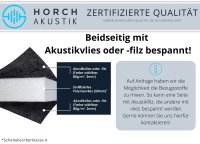 Horch Akustik Tischtrenner, Schreibtisch-Trennwand, 40cm x 180cm, Frühlingswiese, Silber elox. + geb., Stellfüße