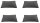 Filz-Kult Sitzkissen für Bierzeltgarnitur, 4 Stück, grau-meliert