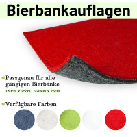 Sensalux Bierzeltgarnitur-Set, Länge: 220cm, Bank: 1x Grau-Grau Ohne Rückenpolster, 12x Bodenschoner - Grau