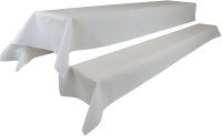 Sensalux abwaschbare Tischdecke, inkl. 2 weiße...