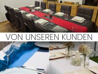 Sensalux Tischdeckenrollen-Set, 2 Stück, 1,18m x 25m Weiß