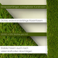 AMF Life Golf Abschlagmatte 85 x 65 x 4cm, Indoor Outdoor, inkl. Tee + Teehalter verstellbar, tragbar, zusammenrollen, chippen, driven