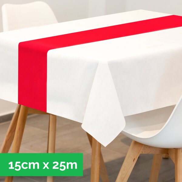 Sensalux Tischläufer, stoffähnliches Vlies, 15cm x 25m, Pink