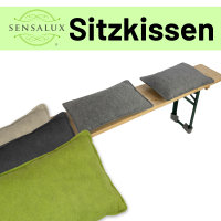 Filz-Kult Sitzkissen für Bierzeltgarnitur, 2 Stück, beige-meliert